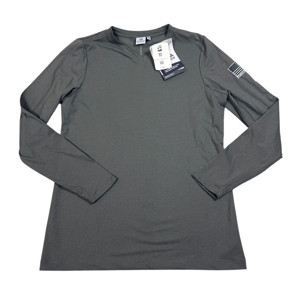Tyndale Womens Size S Long Sleeve V-Neck FR Shirt